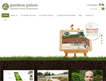 Tablet Screenshot of gardensgalorescotland.co.uk